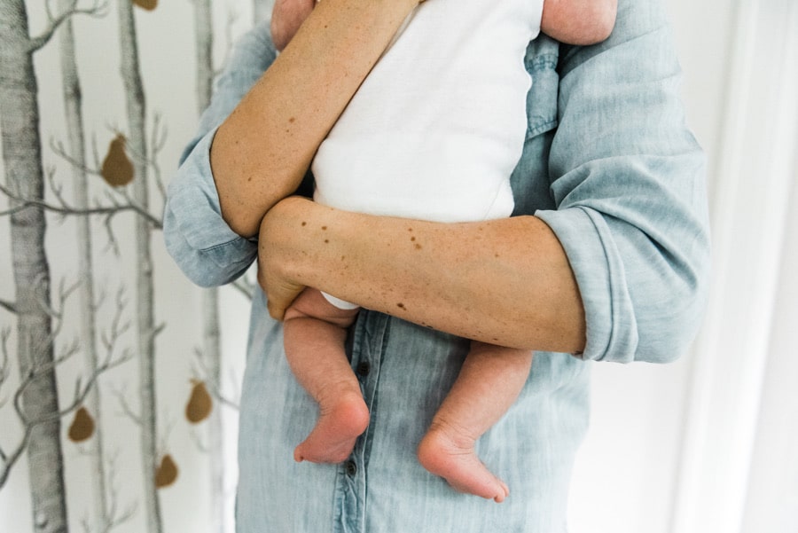 Photo of a baby's feet.