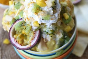 This Vegan Turmeric Golden Milk Nice Cream Sundae is a delicious and refreshing summer treat with no added sugar!