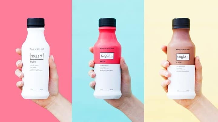 colourful image of various meal replacement drinks