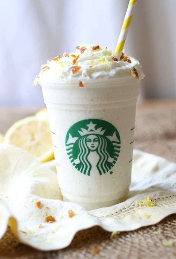 Healthy Vegan Lemon Bar Frappuccino Starbucks Copy Cat Recipe Abbey
