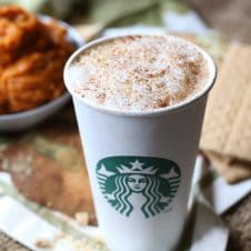 This Healthy Vegan Pumpkin Spice Latte is the BEST and ONLY essential Starbucks PSL Copy Cat Recipe you'll ever need to get your PSL fix this fall.