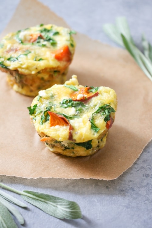 Mini egg muffins. 