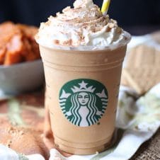 I share my healthy vegan pumpkin spice frappuccino, a must-try Starbucks copy cat recipe to get you ready for fall without all the excess sugar!