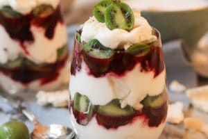 This Vegan Meringue Nergi Berry Parfait is a delicious Gluten Free, Plant-Based, Aquafaba-based Dessert that would be elegant enough for entertaining a wide range of dietary restrictions.