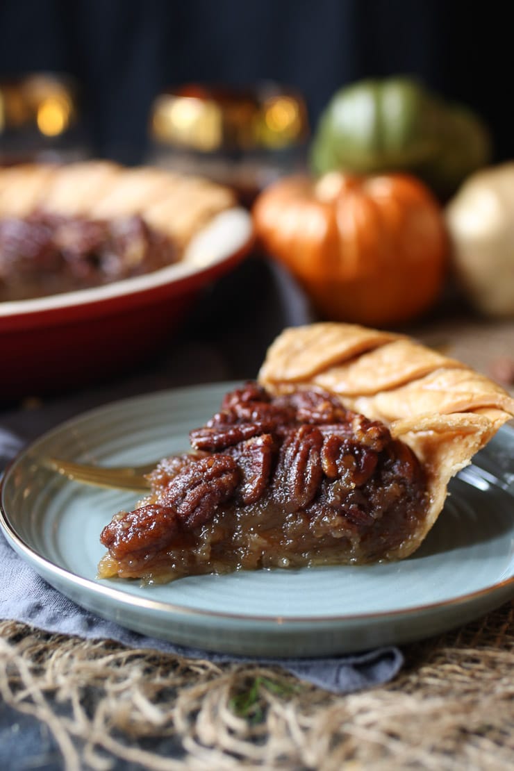 Vegan pecan pie recipe gluten free thanksgiving dessert recipe