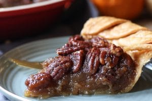 This Vegan Pecan Pie is the perfect Thanksgiving, Christmas and Holiday dessert that is gluten free, dairy-free, plant-based and corn syrup free!