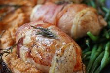 These Sweet Potato & Apple Stuffed Prosciutto Wrapped Chicken Breasts are a perfect easy gluten free fall or winter meal for days you're getting tired of basic chicken!