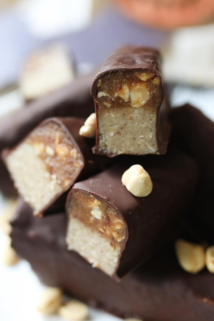 Gluten Free Vegan Snickers Bars-image