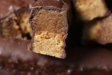 These Vegan Twix Bars are the perfect gluten free dairy free healthier Halloween candy that you can feel good about serving your kids or yourself any day of the year!