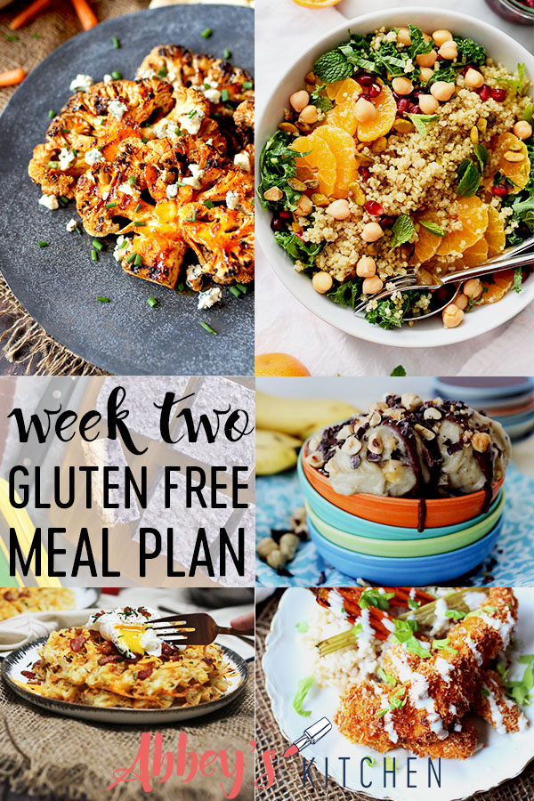 Free Easy Gluten Free Meal Plan - Week Two of Healthy Family Recipes