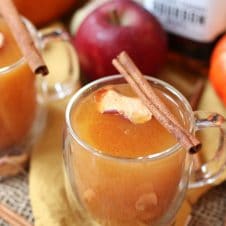 This Vegan Pumpkin Spice Cider Punch is the perfect holiday healthy cocktail for entertaining this fall or winter!