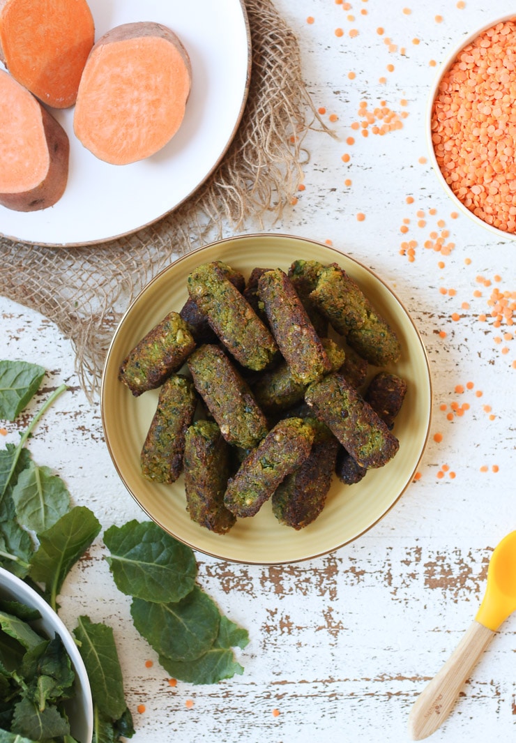 Sweet Potato Lentil Baby Fritters Baby Led Weaning Vegan High Iron Recipe Abbey S Kitchen
