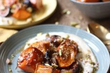 Vegan maple roasted persimmons make the ultimate gluten free holiday dessert that is equally nutritious and delicious.