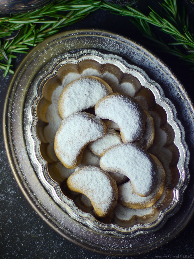 Christmas cookies on a platter.