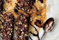 These Gluten Free Vegan Chocolate Hazelnut Granola Bars make the perfect 3 PM snack and are so easy to prepare. These nutritious bars taste like Ferrero Rocher chocolates and make the perfect hostess gift!