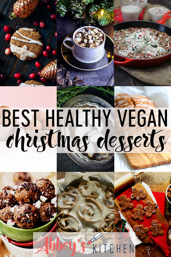 Collection of the best healthy christmas desserts. 