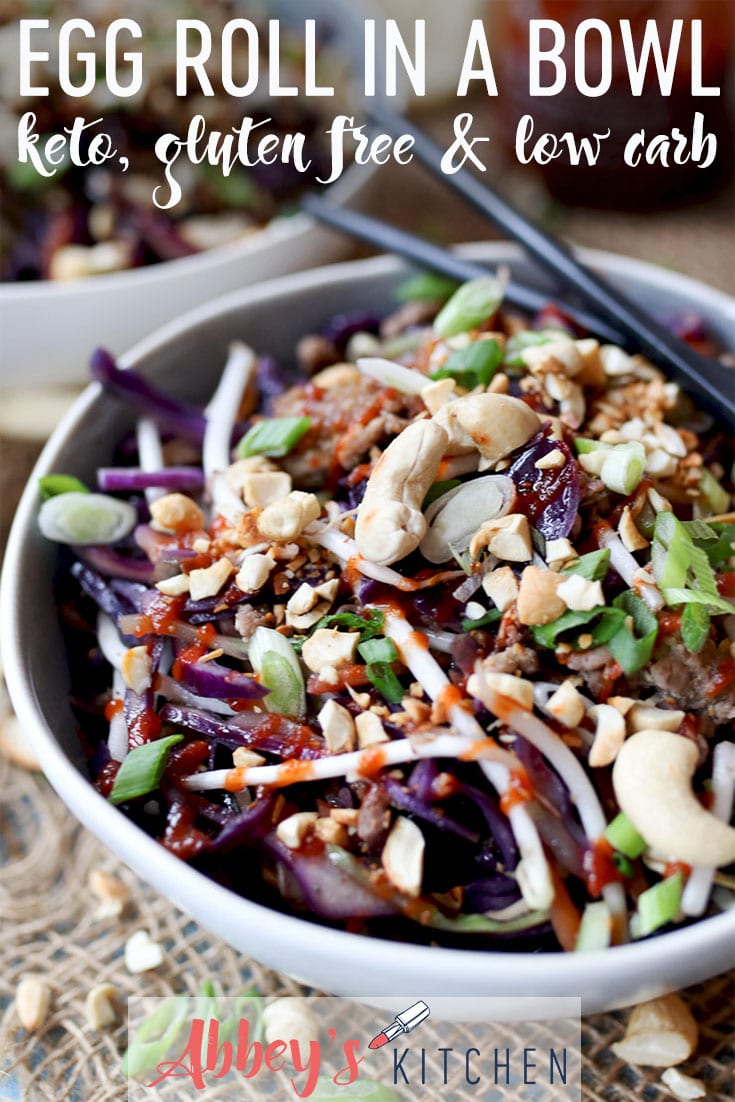 Egg Roll In A Bowl Keto Friendly Gluten Free Low Carb Fast Dinner Recipe Abbey S Kitchen