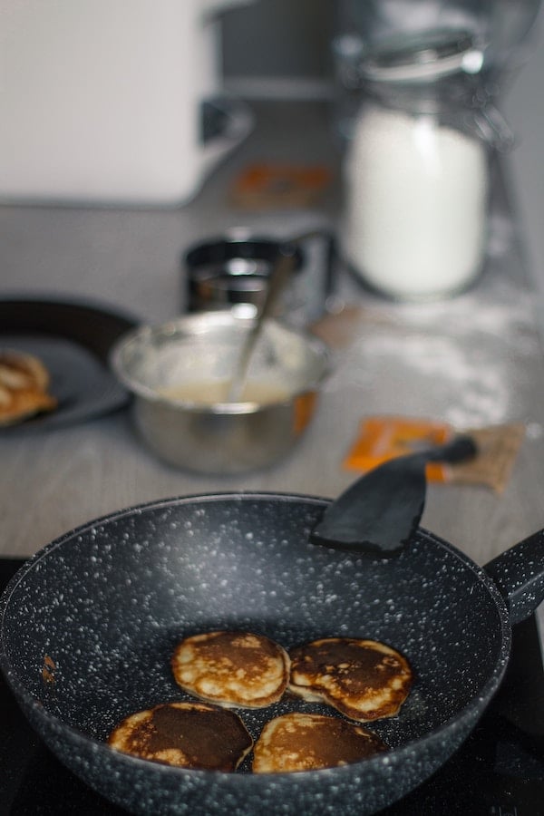 meat being cooked in a nonstick pan