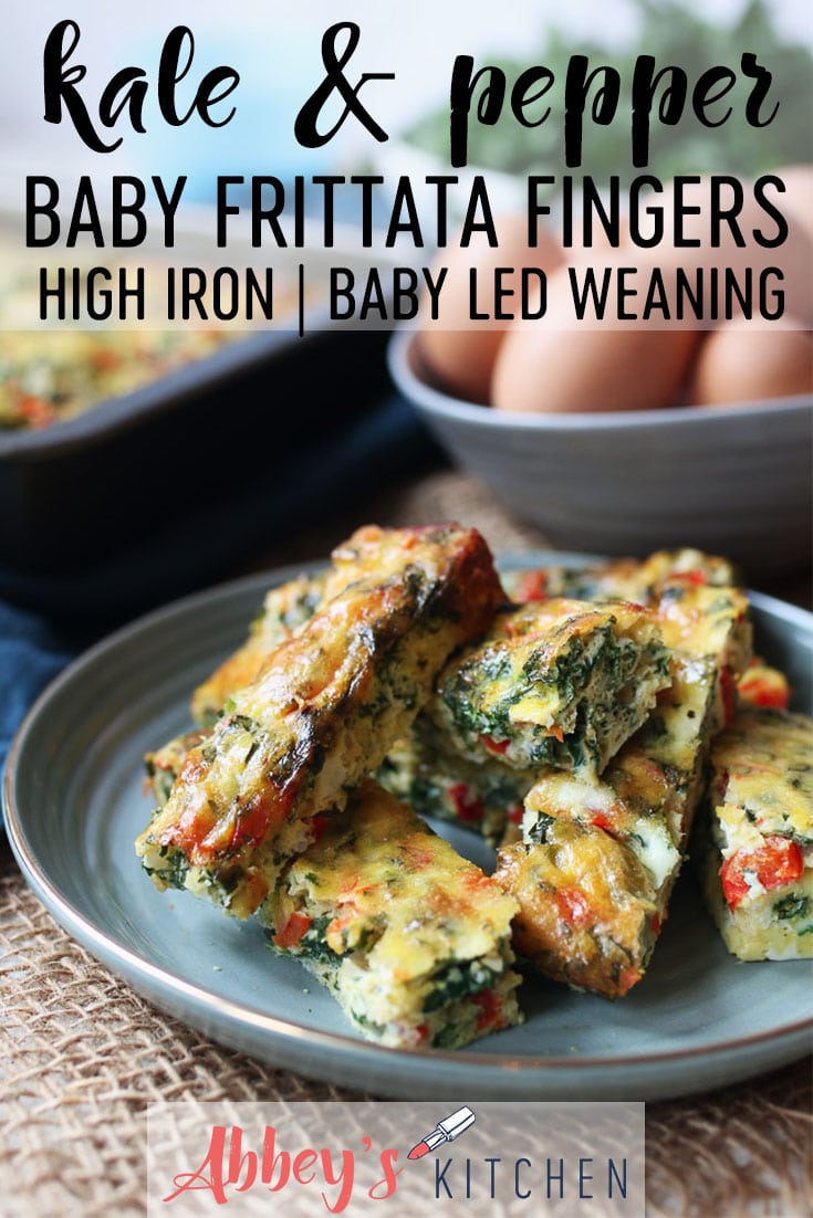 Baby Frittata Fingers With Kale Pepper High Iron Blw Abbey S Kitchen
