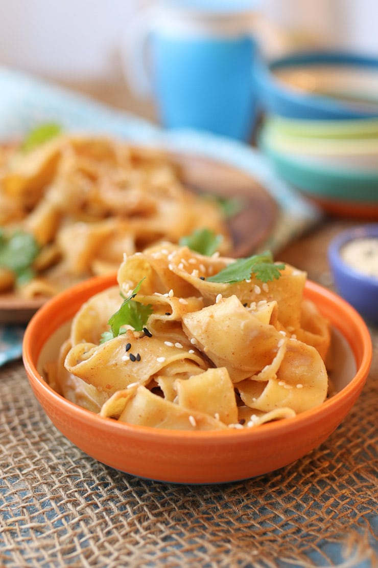 Sesame Noodles Recipe with Peanut Butter BLW Allergen Introduction