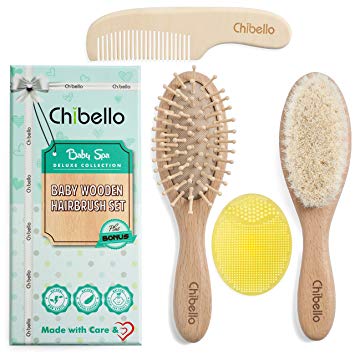 Hair brush and comb for baby.