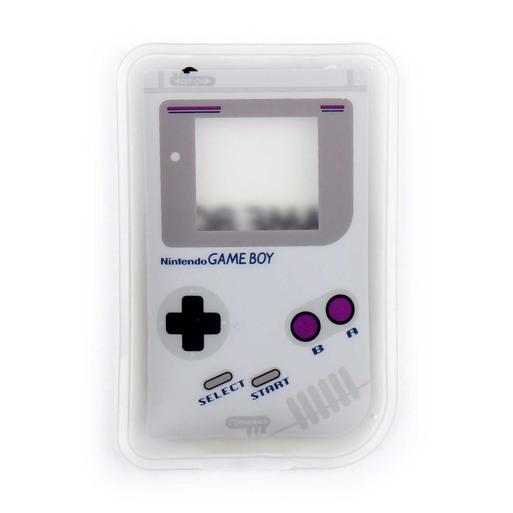 A grey gameboy. 