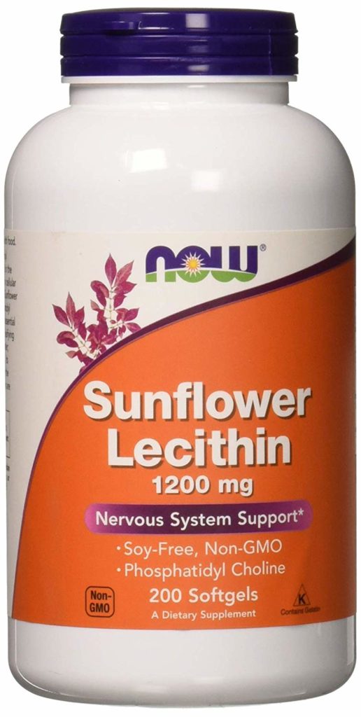 bottle of sunflower lechithin