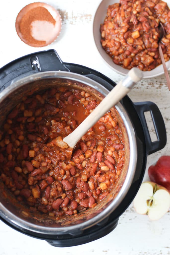 Vegan Instant Pot Baked Beans with No Added Sugar Abbey's Kitchen