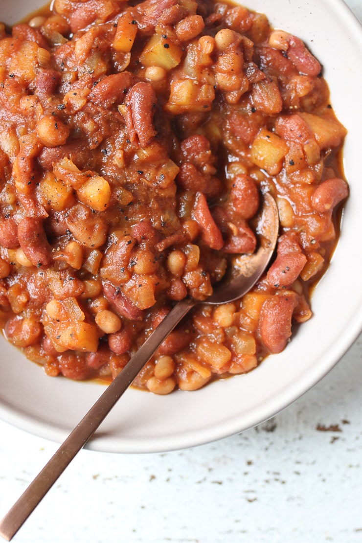 Vegan Instant Pot Baked Beans with No Added Sugar Abbey's Kitchen