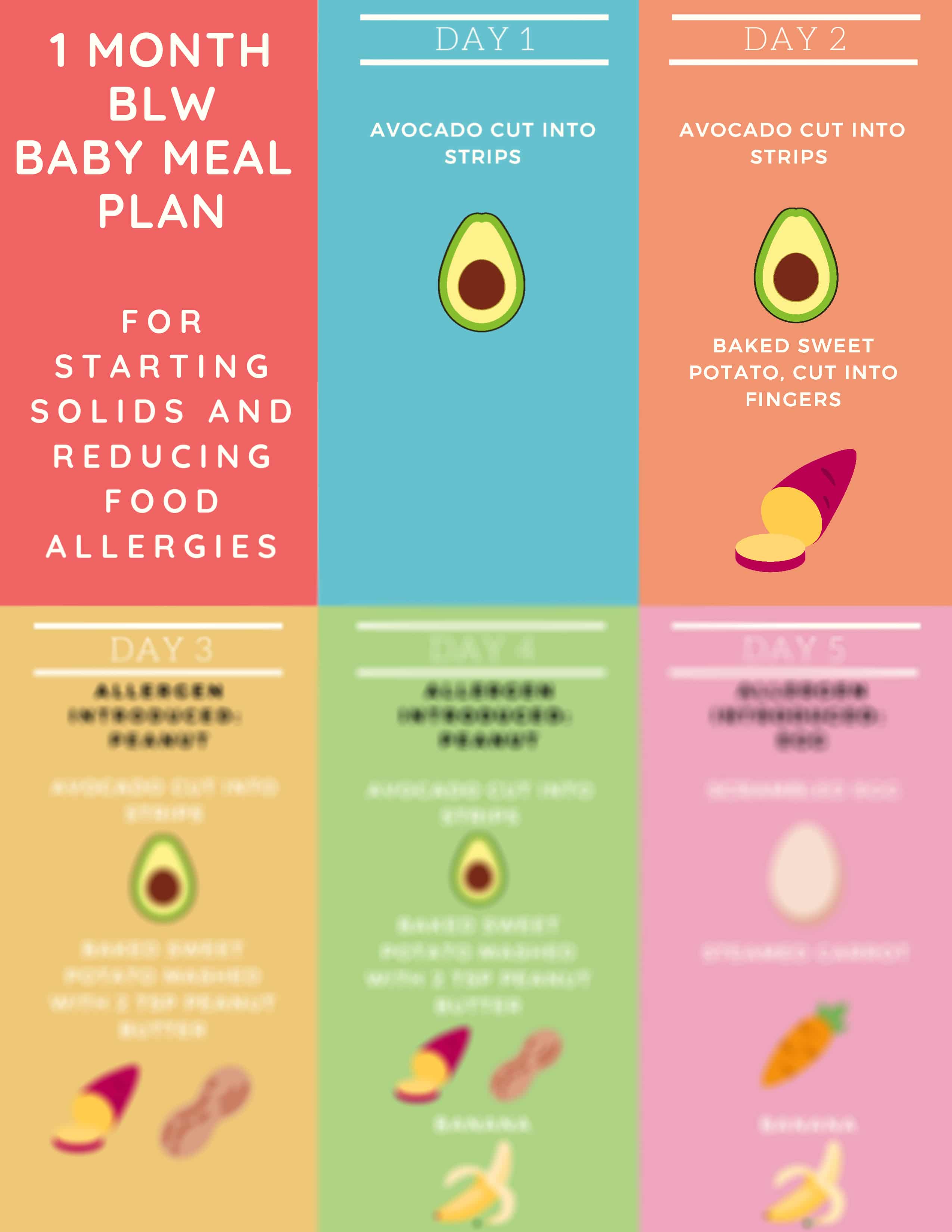 16 Month Baby Food Chart