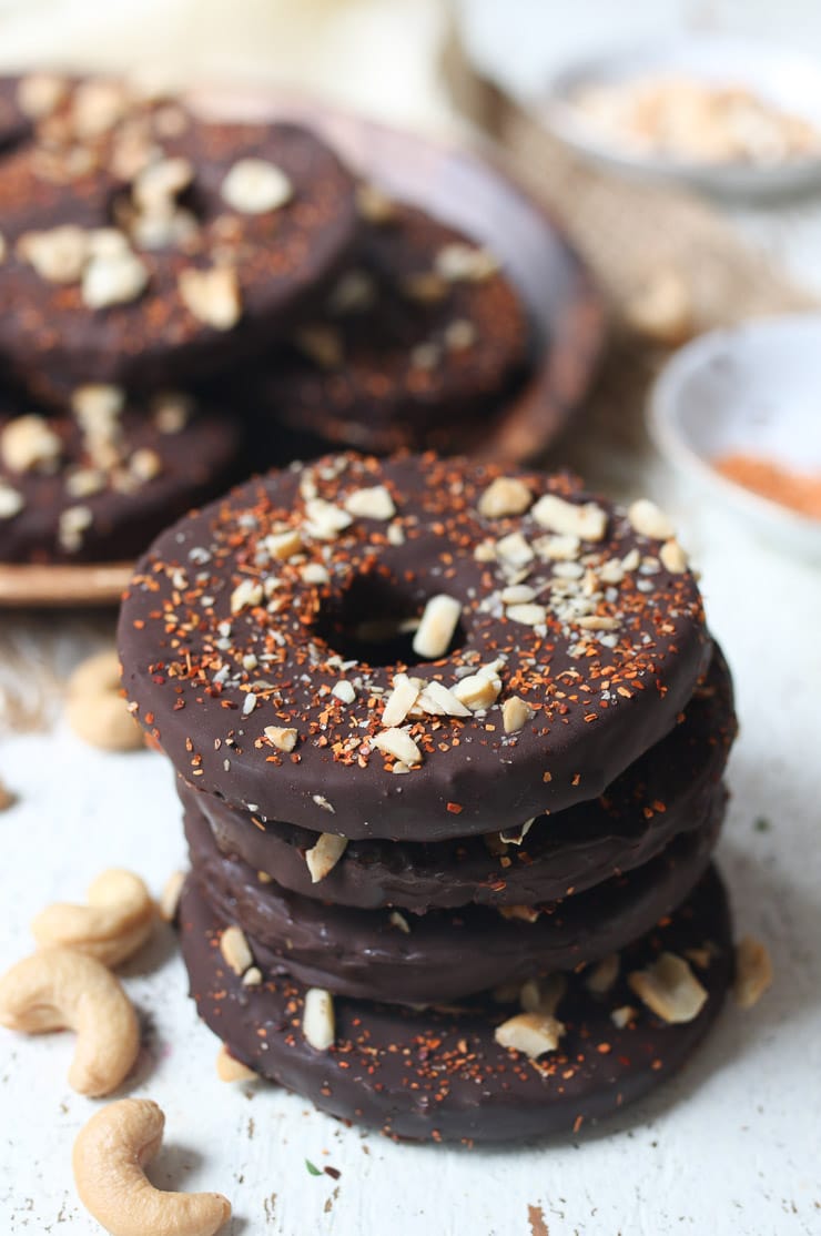 Vegan Pineapple Chocolate Donuts-image