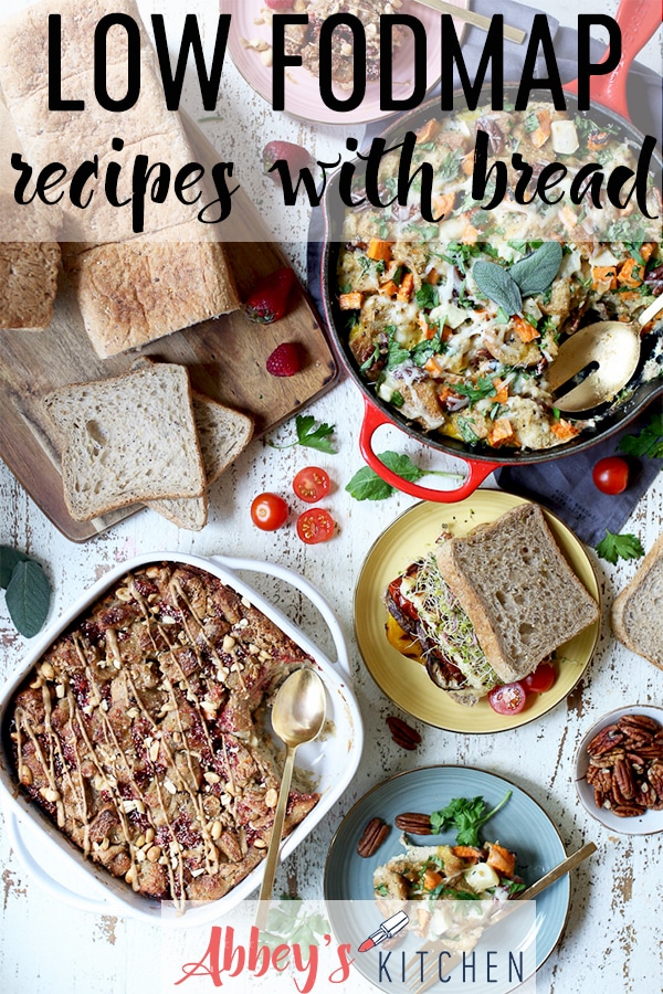 pinterest image of Low fodmap recipes with text overlay 