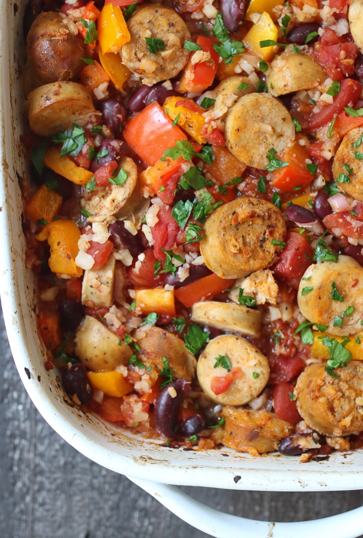 Cajun sausage rice casserole 