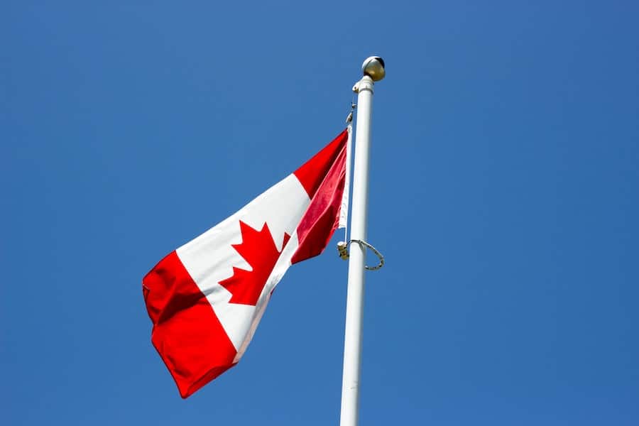 Canadian flag.