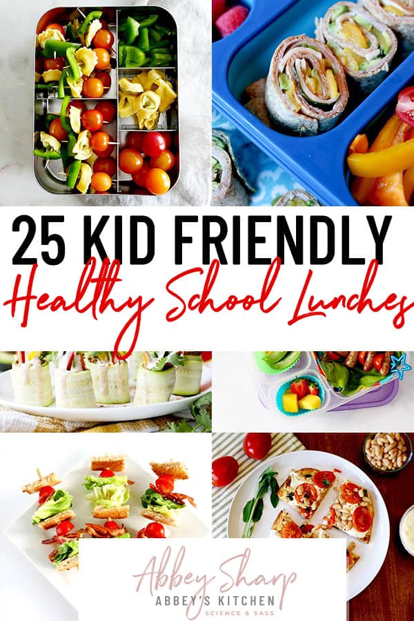 pinterest image for back to school lunch ideas 