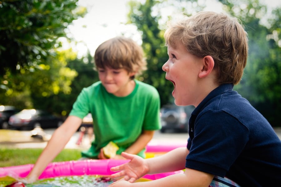 Kids playing.