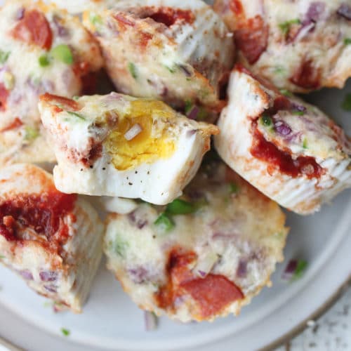 Pizza Egg Muffins Keto Gluten Free Meal Prep Breakfast