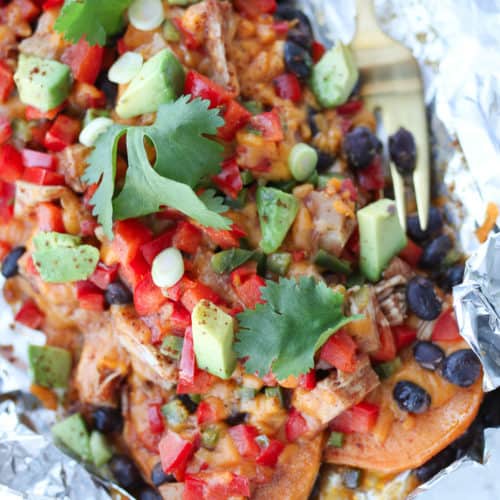 Vegan Nachos Recipe with Sweet Potatoes - Abbey's Kitchen