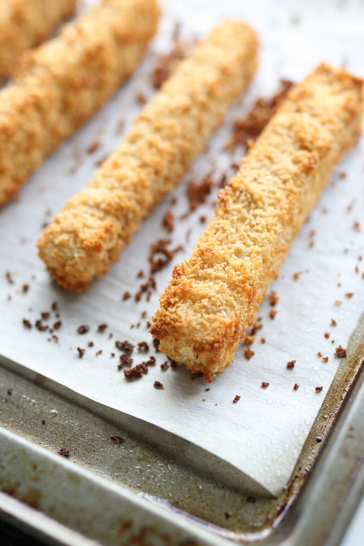 Crispy Baked Buffalo Tofu Sticks with Vegan Ranch Dip Abbey's Kitchen