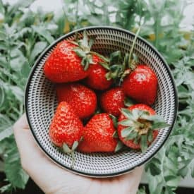 strawberries in a bowl to balance blood sugar levels