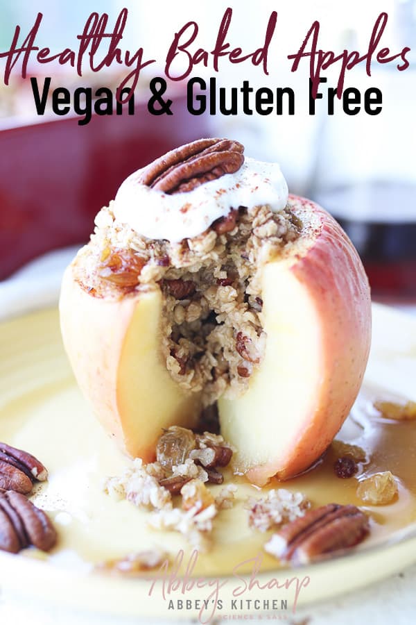 EASY Healthy Baked Apples (Vegan + Gluten Free) - Abbey's Kitchen