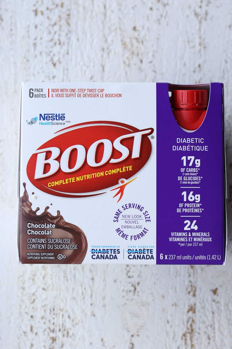 a package of boost supplements for blood sugar management 