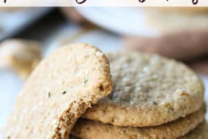 pinterest image of peanut butter cookies
