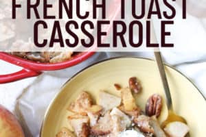 pinterest image for french toast casserole