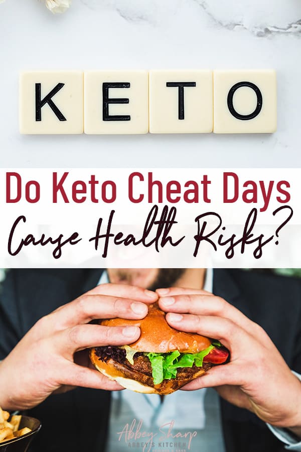 pinterest image of keto cheat day 