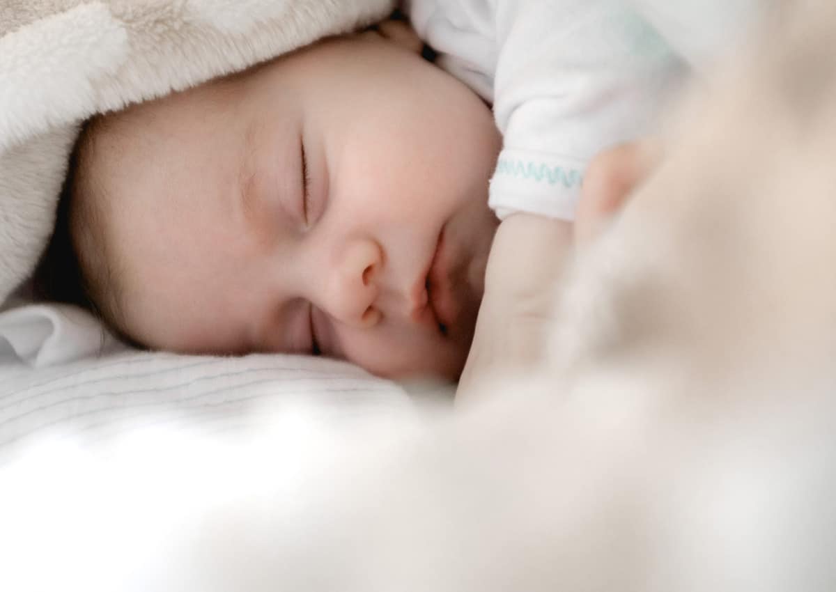 A sleeping baby. 