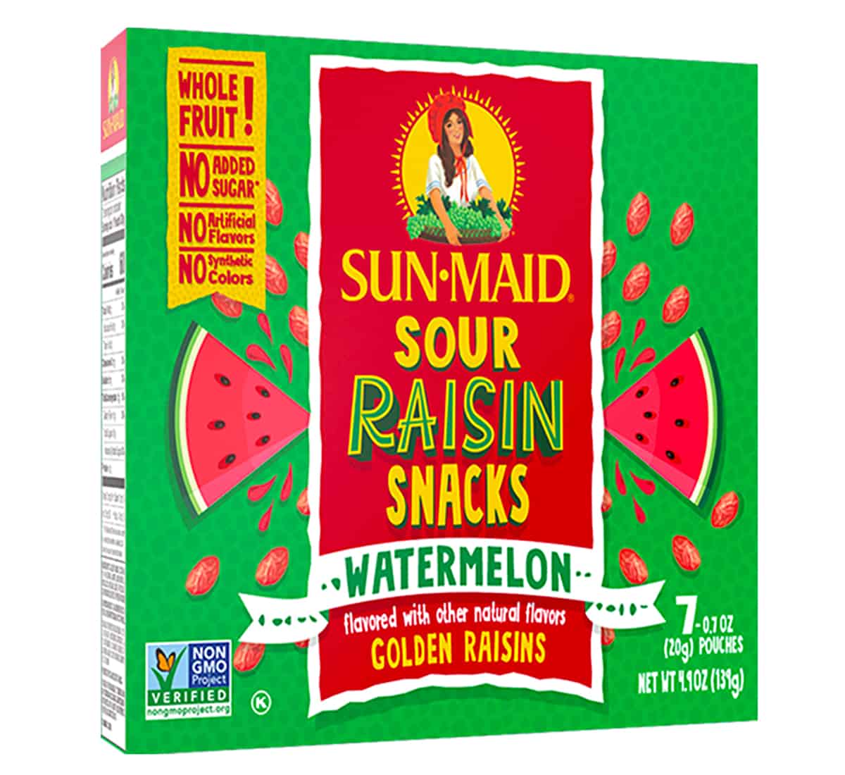 A box of raisin snacks as an example of a healthy packaged snacks.