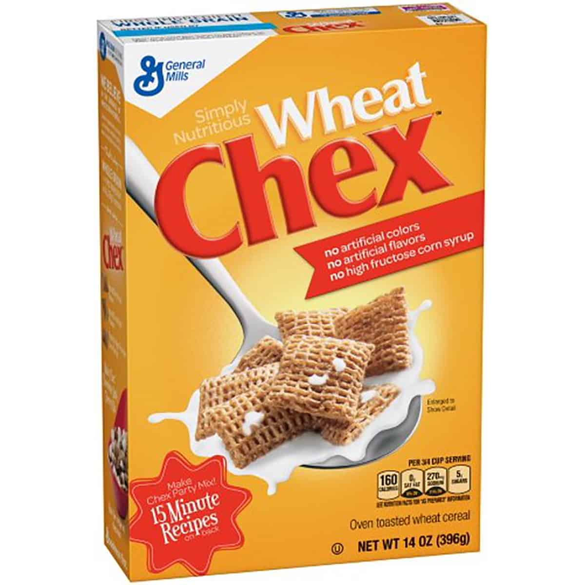 A package of wheat chex cereal.