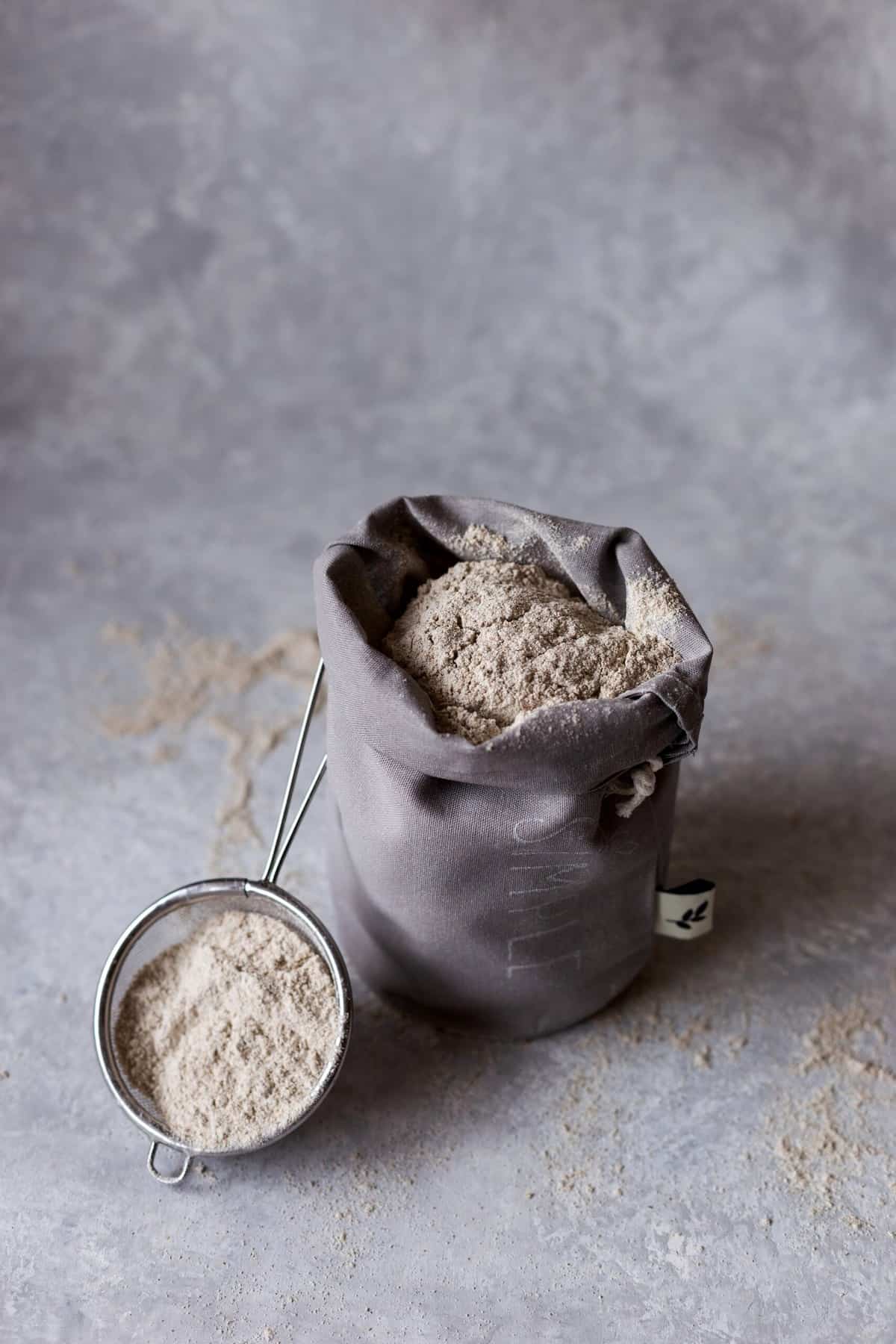 A bag of healthy flour. 