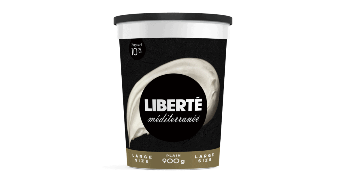 A containter of Liberté Méditerranée yogurt. 